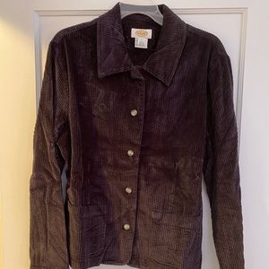 Talbots Blue Corduroy Jacket, Size L